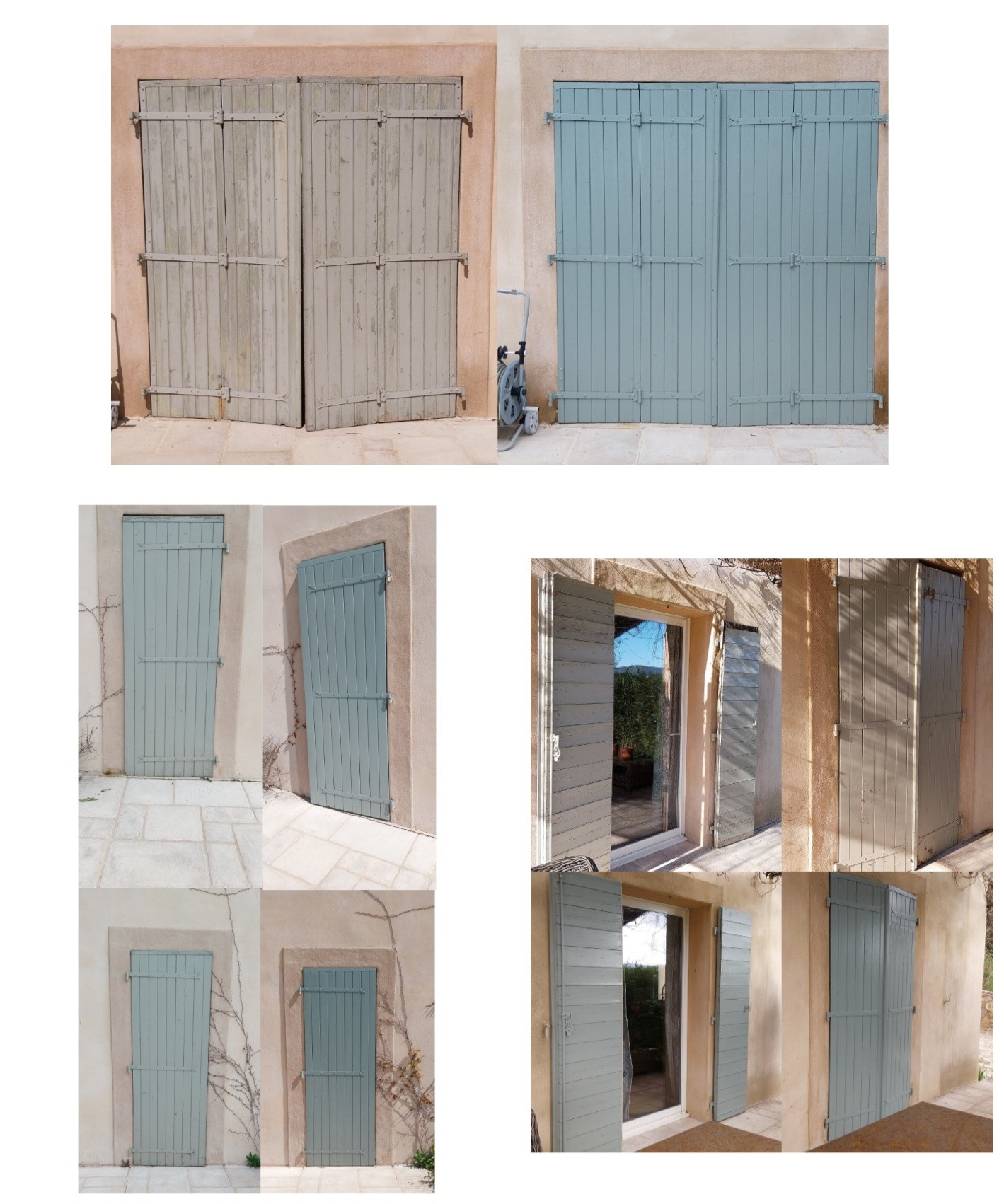 Rénovation et peinture de volets 